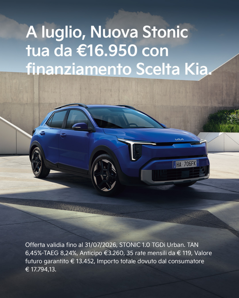 Nuova Kia Stonic tua da € 16.950