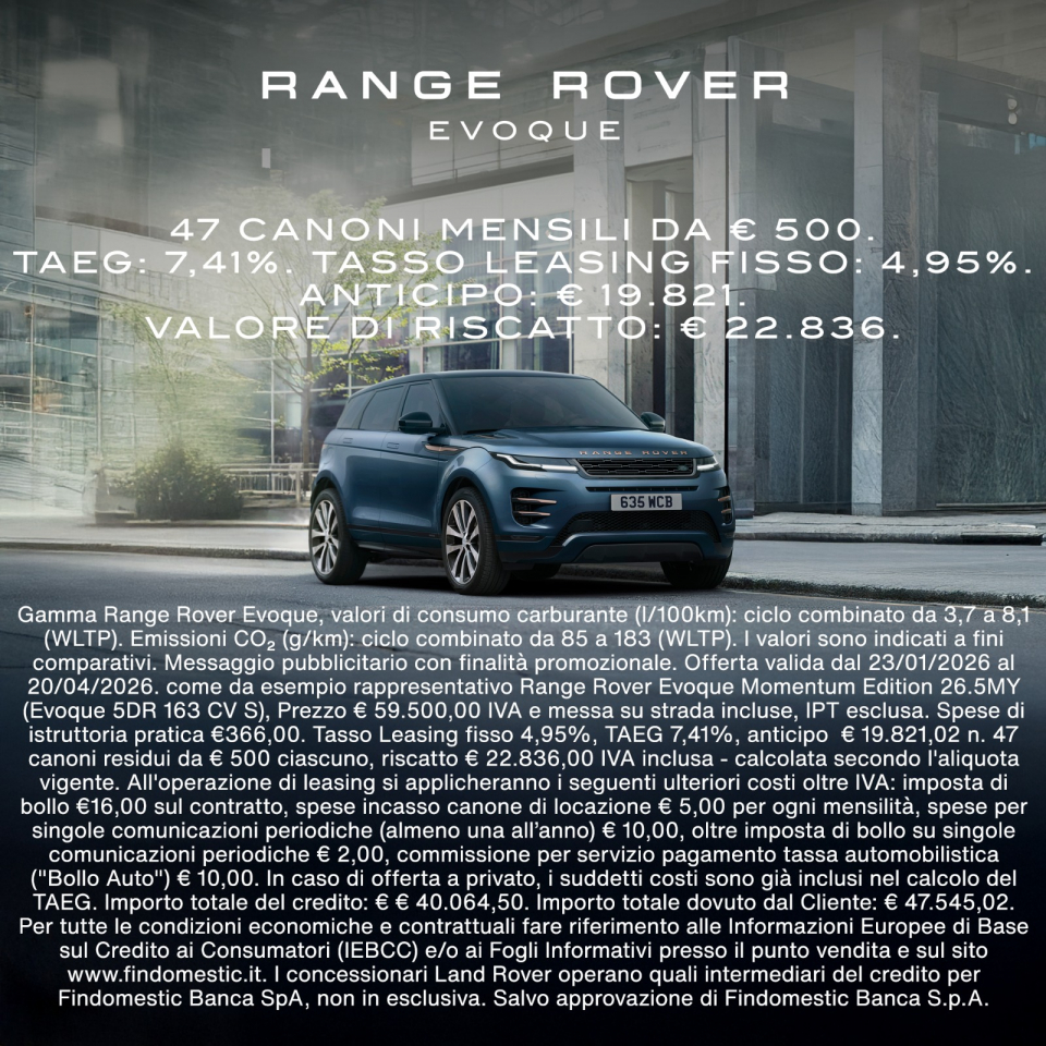 RANGE ROVER EVOQUE MOMENTUM