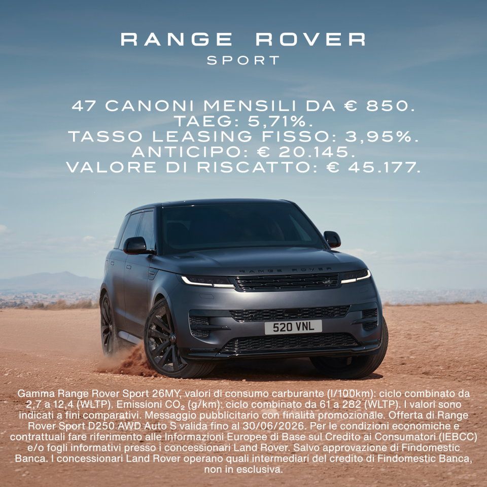 OFFERTA RANGE ROVER SPORT LEASING
