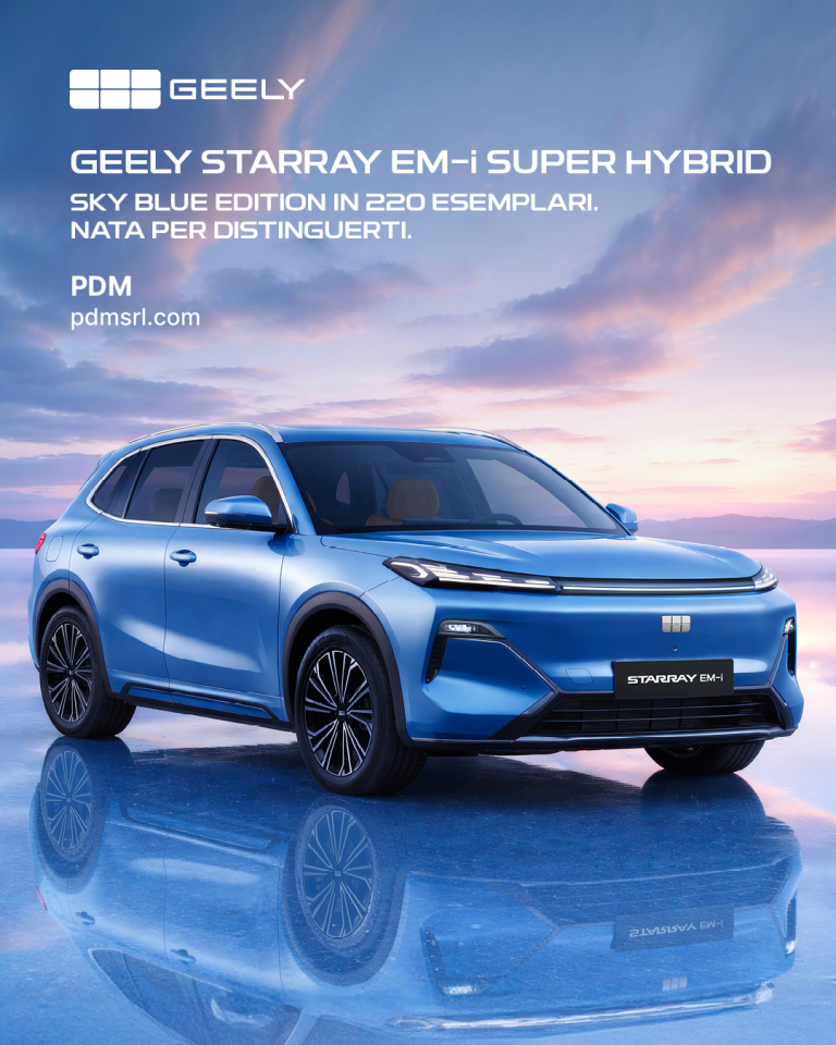 GEELY STARRAY EM-i SUPER HYBRID SKY BLUE EDITION