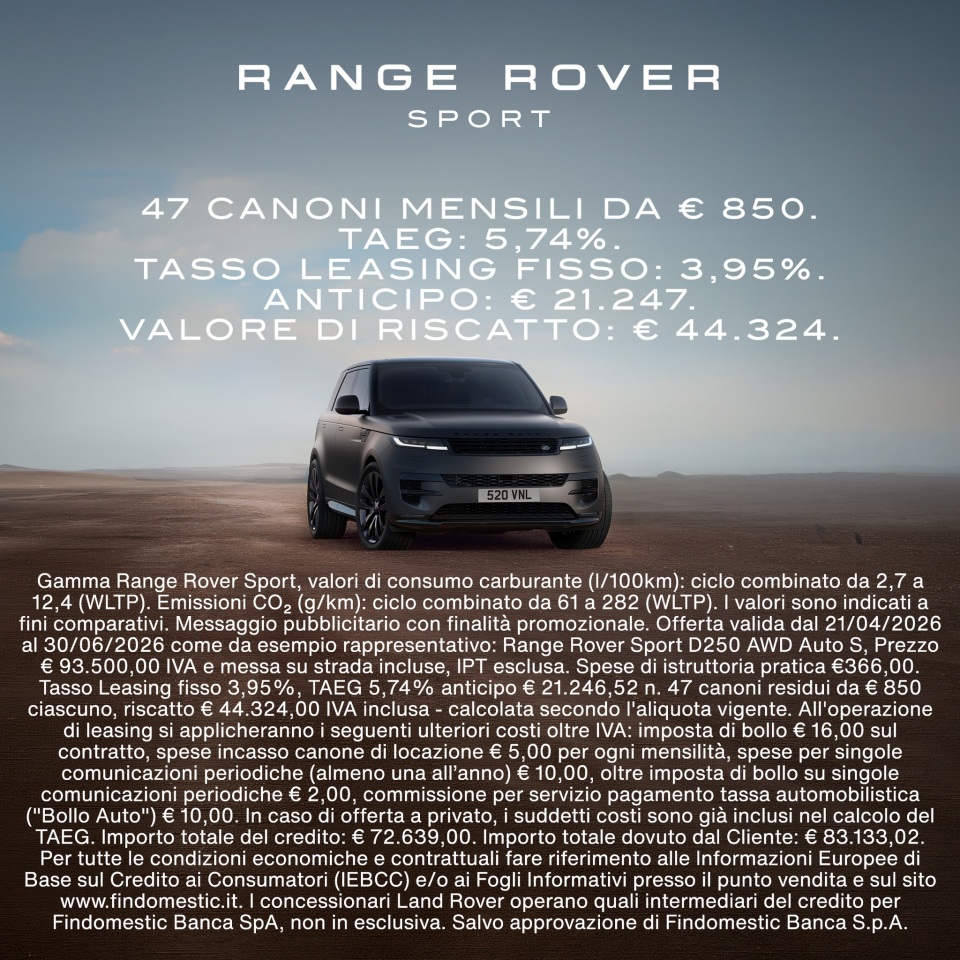 RANGE ROVER SPORT D250 AWD