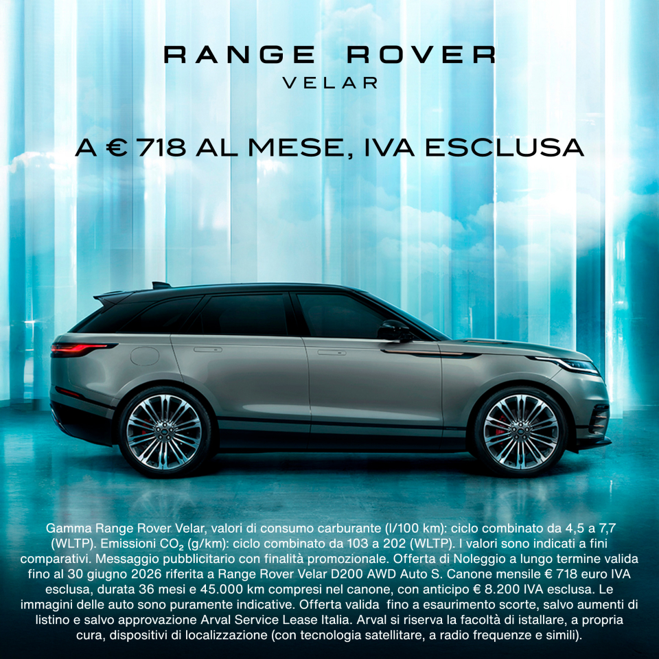 OFFERTA RANGE ROVER VELAR NOLEGGIO